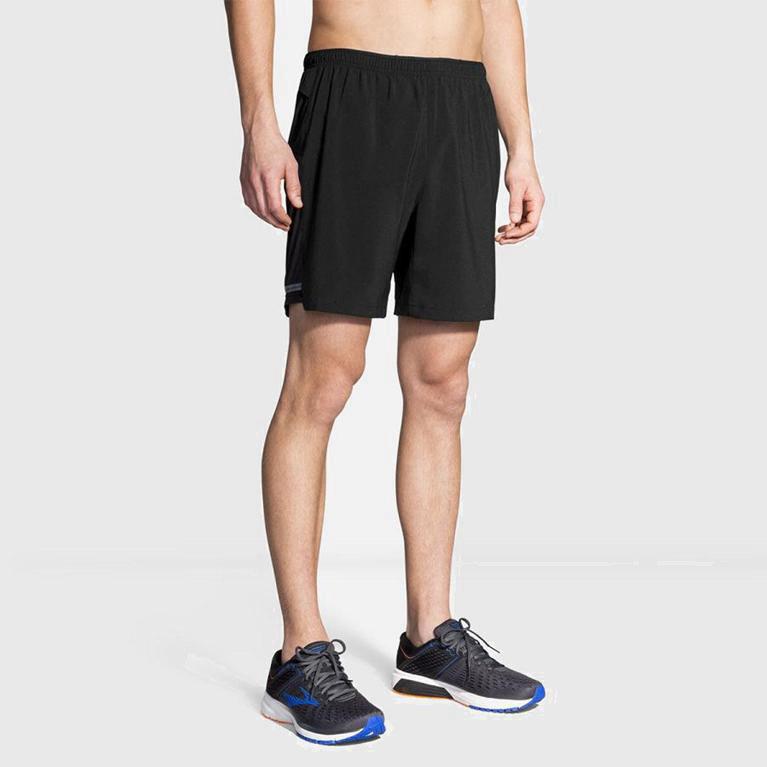 Brooks Sherpa 7 2-In-1 Mens Running Shorts Ireland Grey (DOKL-43108)